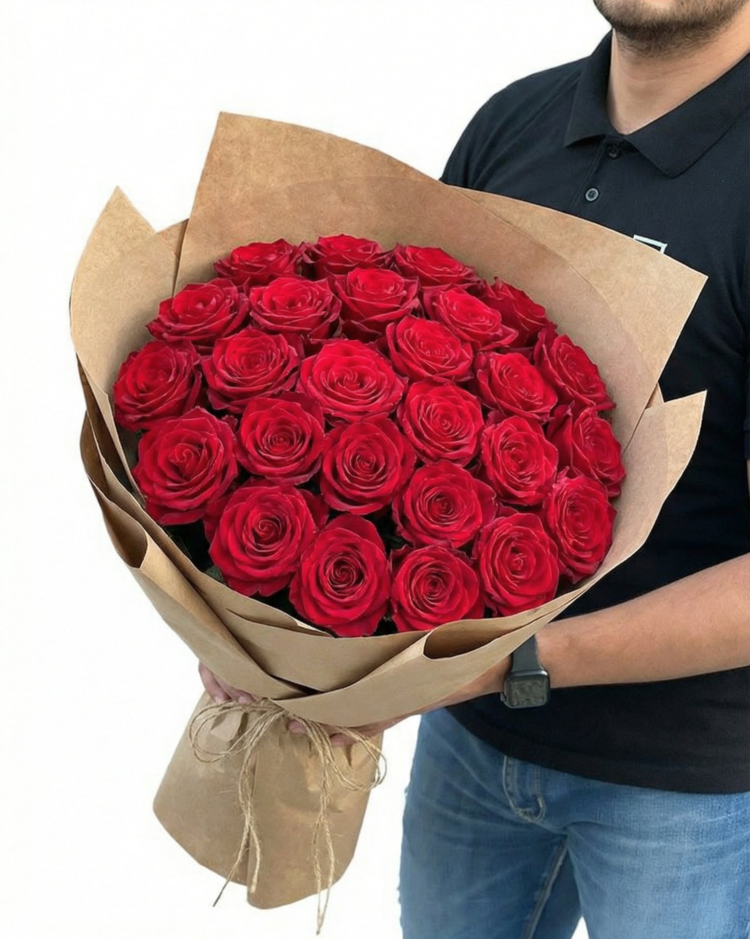 20 rote Rosen zum Valentinstag