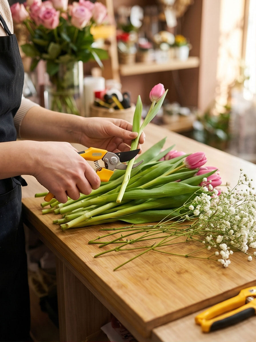 Blumenpflege mit Schere – frische Blumen richtig schneiden und pflegen