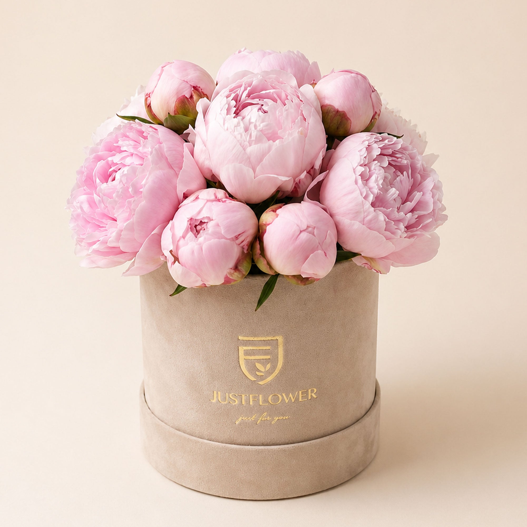 Stilvolle Flowerbox mit rosa Pfingstrosen als Muttertag Geschenk – JustFlower Schweiz