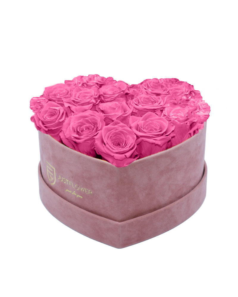 Infinity Rosenbox Herz mit Baby-Pink Infinity Rosen – Diese zauberhafte Infinity Rosenbox in Herzform ist mit konservierten Baby-Pink Rosen gefüllt, die dank der speziellen Schockbehandlung für immer ihre frische Farbe behalten. Ideal für besondere Anlässe oder als stilvolles Geschenk. Bestellen Sie Ihre ewigen Rosen bei JustFlower.ch und lassen Sie sich von der langanhaltenden Schönheit begeistern.