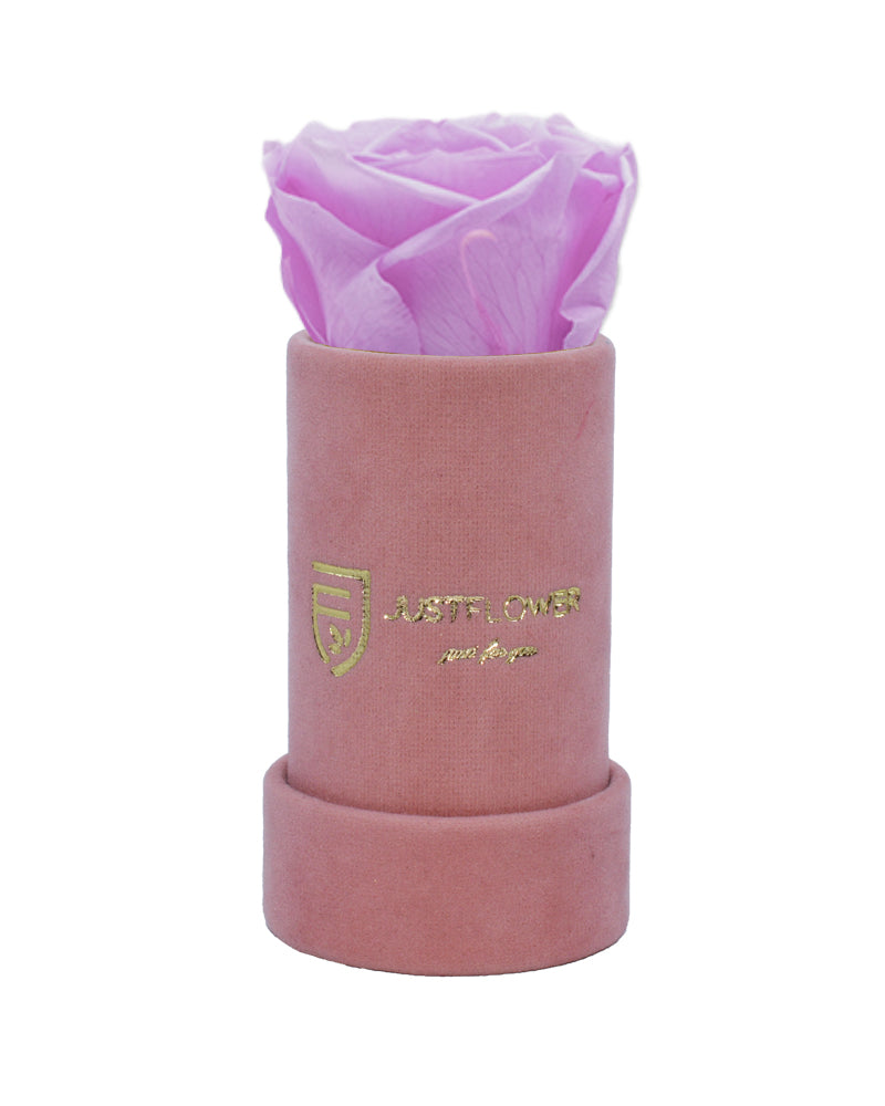 Konservierte Infinity Rose in edler Box. Bestellen Sie bei JustFlower.ch und verschönern Sie Ihr Leben mit unvergänglicher Schönheit.