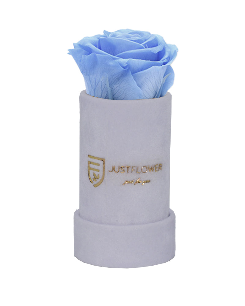 Luxuriöse Rosenbox mit einer Infinity Rose, die für immer bleibt. Bestellen Sie Ihre ewige Rose bei JustFlower.ch.