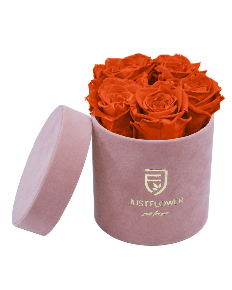 Schöne Rosenbox mit ewigen Rosen. Bestellen Sie Ihre Infinity Rosen bei JustFlower.ch und verleihen Sie Ihrem Raum Stil.